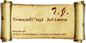 Trencsényi Julianna névjegykártya