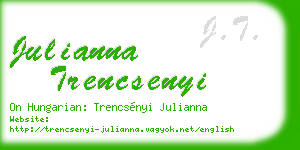 julianna trencsenyi business card